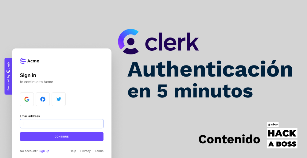 Autenticación con Clerk